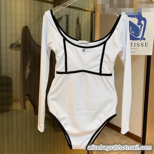 Top Design Chanel Swimwear 051032 White/Black 2023