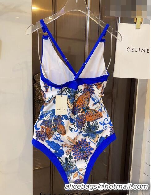 Buy Inexpensive Gucci Flora Swimwear 0510 Blue 2023