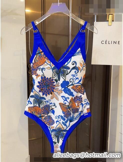 Buy Inexpensive Gucci Flora Swimwear 0510 Blue 2023