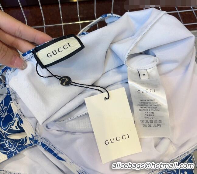 Buy Inexpensive Gucci Flora Swimwear 0510 Blue 2023