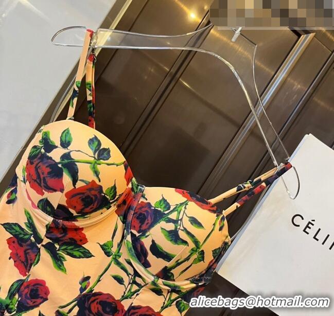 ​Super Quality Valentino Flora Swimwear 0510 Yellow 2023