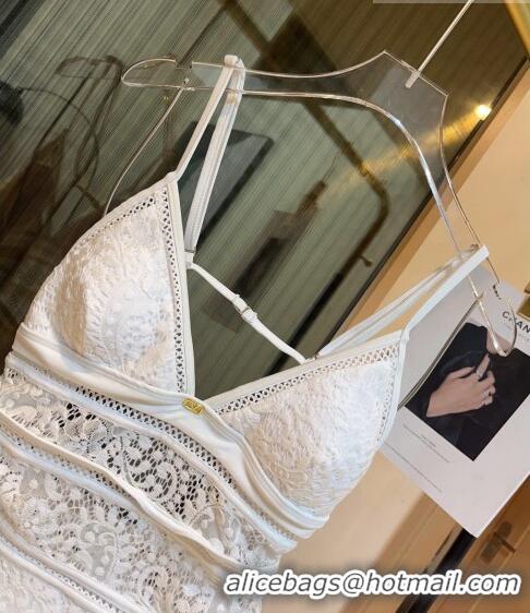 ​Famous Brand Valentino Lace Swimwear 0510 White 2023