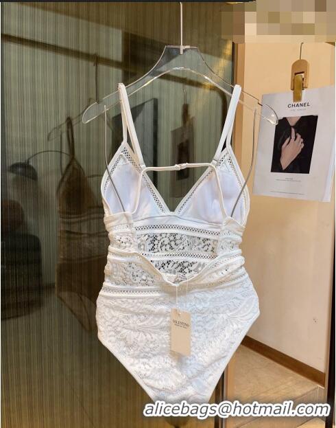 ​Famous Brand Valentino Lace Swimwear 0510 White 2023