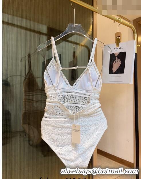 ​Famous Brand Valentino Lace Swimwear 0510 White 2023