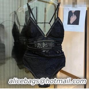 ​Grade Quality Valentino Lace Swimwear 0510 Black 2023