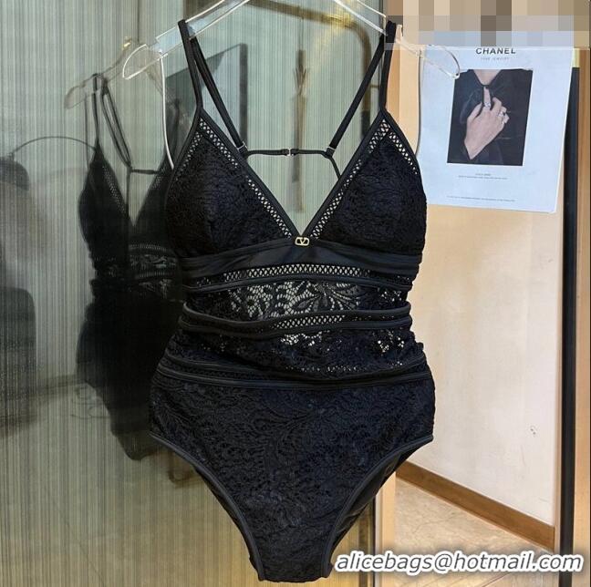 ​Grade Quality Valentino Lace Swimwear 0510 Black 2023