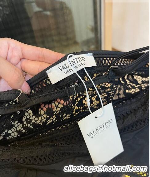 ​Grade Quality Valentino Lace Swimwear 0510 Black 2023