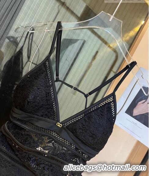 ​Grade Quality Valentino Lace Swimwear 0510 Black 2023