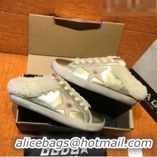 ​Reasonable Price Golden Goose Private EDT Sabots Sneakers in Leather and Shearling G0161 Gold 2022