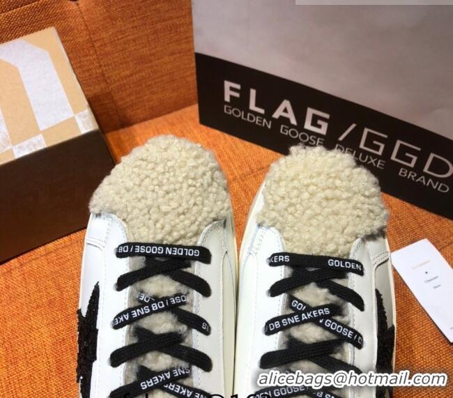 ​Best Price Golden Goose Private EDT Sabots Sneakers in Leather and Shearling G0161 White 2022