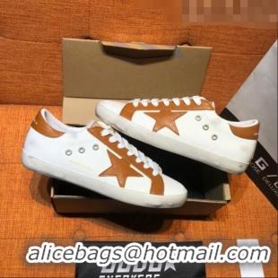 ​Buy Inexpensive Golden Goose V-Star Calfskin Sneaker with Brown Star G0162 White 2022