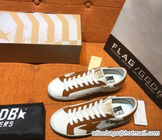 ​Buy Inexpensive Golden Goose V-Star Calfskin Sneaker with Brown Star G0162 White 2022