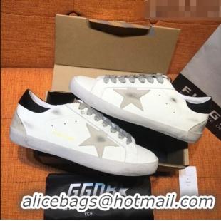 ​Inexpensive Golden Goose Super-Star Calfskin Sneaker with Grey Star G0175 White 2022