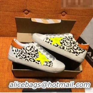 Low Cost Golden Goose Super-Star Print Sneaker with Yellow Star G0175White/Black 2022