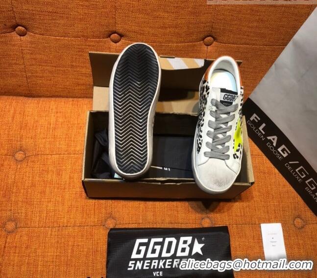 Low Cost Golden Goose Super-Star Print Sneaker with Yellow Star G0175White/Black 2022