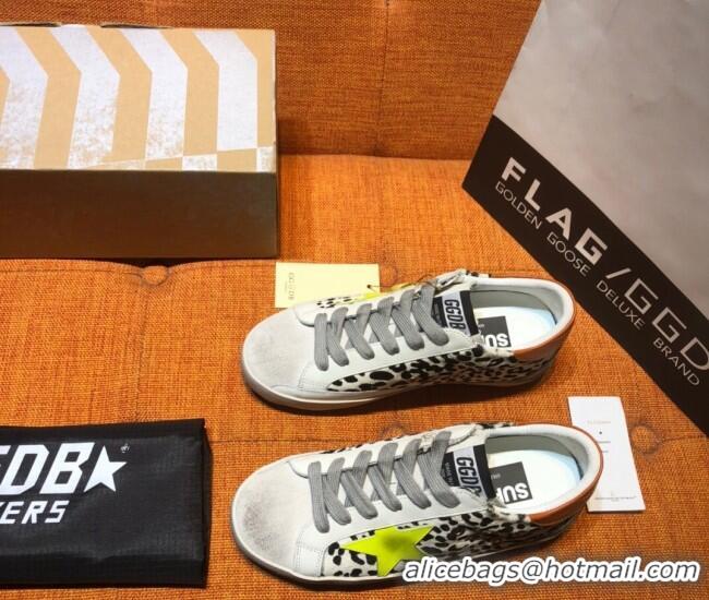 Low Cost Golden Goose Super-Star Print Sneaker with Yellow Star G0175White/Black 2022