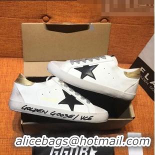 ​Top Quality Golden Goose Super-Star Calfskin Sneakers with Suede G0177 Black Star White 2022