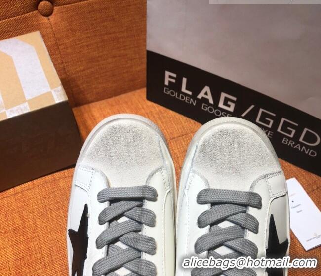 ​Top Quality Golden Goose Super-Star Calfskin Sneakers with Suede G0177 Black Star White 2022