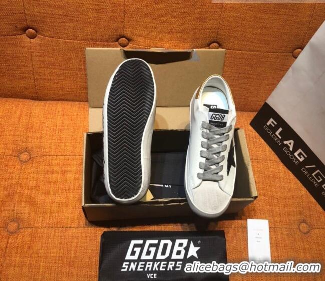 ​Top Quality Golden Goose Super-Star Calfskin Sneakers with Suede G0177 Black Star White 2022