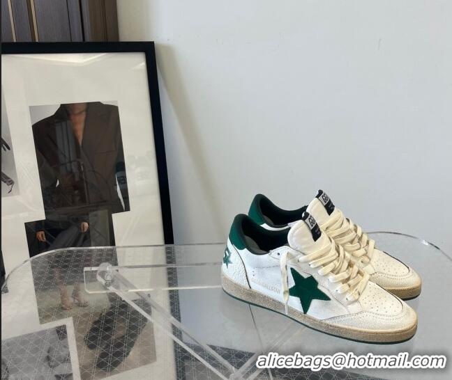 ​Promotional Golden Goose GGDB Ball Star Calfskin Sneaker 0208 White/Green 2023