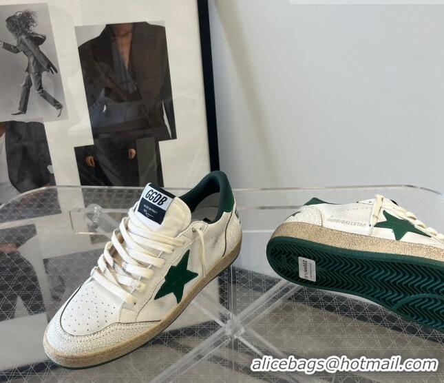 ​Promotional Golden Goose GGDB Ball Star Calfskin Sneaker 0208 White/Green 2023