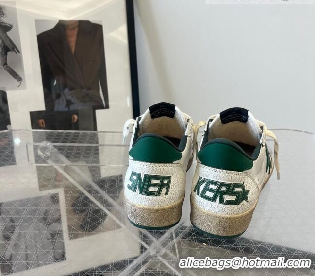 ​Promotional Golden Goose GGDB Ball Star Calfskin Sneaker 0208 White/Green 2023