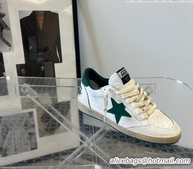 ​Promotional Golden Goose GGDB Ball Star Calfskin Sneaker 0208 White/Green 2023