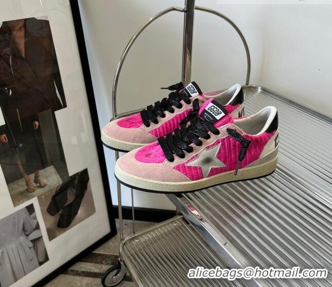 Promotional Golden Goose GGDB Ball Star Sneaker in 0811 Pink Fabric 2023