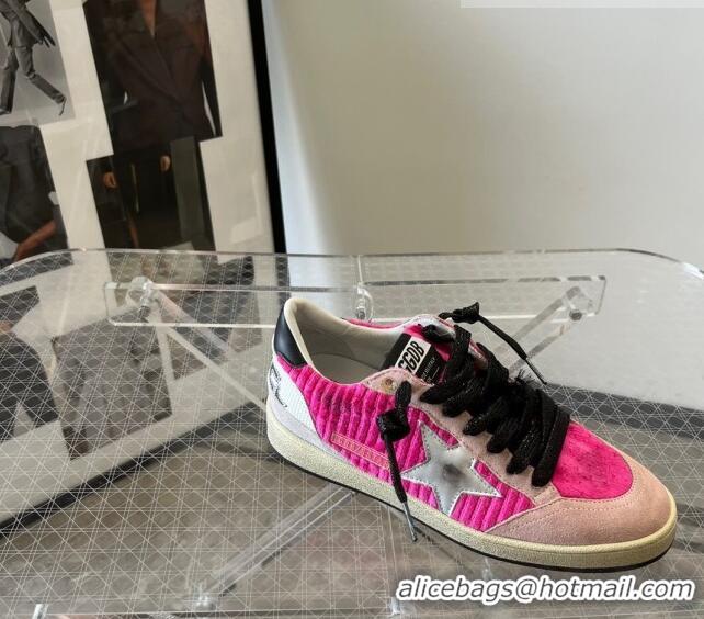 Promotional Golden Goose GGDB Ball Star Sneaker in 0811 Pink Fabric 2023