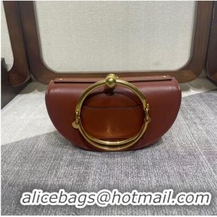 Good Quality Chloe Nile Bracelet Minaudiere Original Leather 6020 Brown