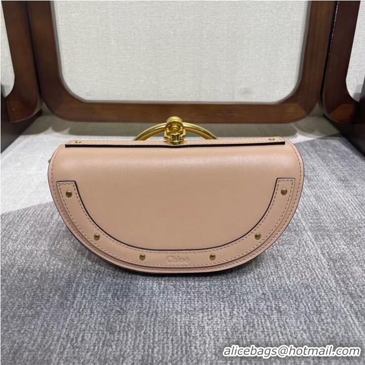 Grade Quality Chloe Nile Bracelet Minaudiere Original Leather 6020 Nude