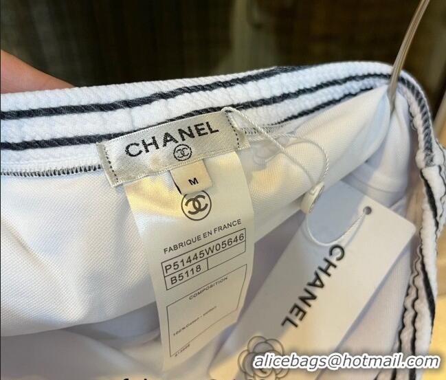 ​Super Quality Chanel Striped Swimwear 0510 White/Black 2023