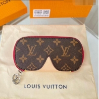 Super Quality Louis Vuitton GM Sunglasses Case Monogram Canvas M91412 Red 2022