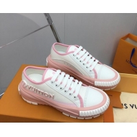 Good Quality Louis Vuitton Lv Squad Low-top Sneakers in Printed Canvas Pink 022889