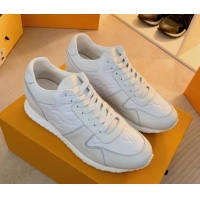 Good Quality Louis Vuitton Run Away Sneakers in Monogram Leather White 0316058