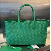 Grade Promotional Bottega Veneta Large intreccio leather tote bag 608811 Green