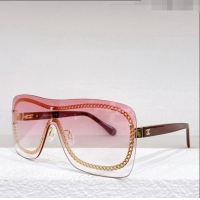 Good Product Chanel Chain Sunglasses 4243 Pink 2023