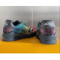 Good Quality Louis Vuitton LV Trainer Sneakers with Allover Crystals Multicolor 0412002