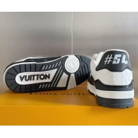 Perfect Louis Vuitton LV Trainer Sneakers in Mini Monogram Leather Black/White 0412025