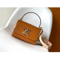 Inexpensive Louis Vuitton Epi Leather Twist MM M59416 brown