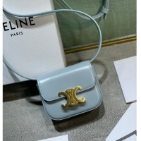 Promotional Celine MINI TRIOMPHE IN CALFSKIN 10I512 light blue