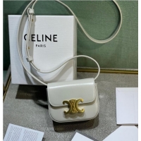 Promotional Celine MINI TRIOMPHE IN CALFSKIN 10I512 Cream