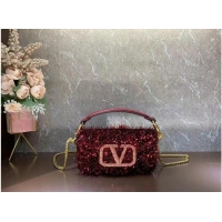 Promotional VALENTINO MINI LOCO Imitation crystal handbag K53M-1