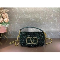 Top Quality VALENTINO MINI LOCO Imitation crystal handbag K53M-4