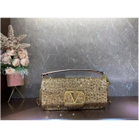 Super Quality VALENTINO LOCO Imitation crystal handbag 0K30-8