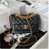 Most Popular Chanel SMALL FLAP BAG AS4051 BLACK