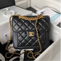 Famous Brand Chanel SMALL FLAP BAG AS3932 BLACK