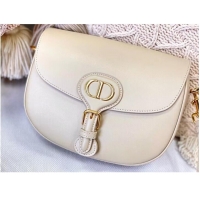 Good Product MEDIUM DIOR BOBBY BAG Box Calfskin M9319 Cream