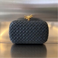 Most Popular Bottega Veneta Knot Clutch Bag 717622 dark blue