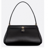 Top Quality SMALL DIOR KEY BAG Black Box Calfskin M1844O